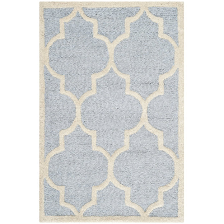 SAFAVIEH CAM134A Cambridge Light Blue / Ivory Image 1