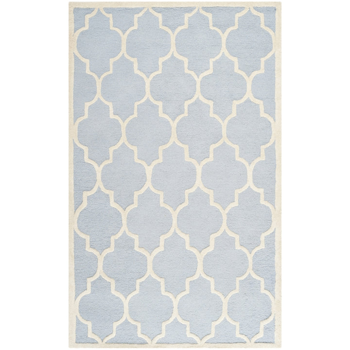 SAFAVIEH CAM134A Cambridge Light Blue / Ivory Image 7