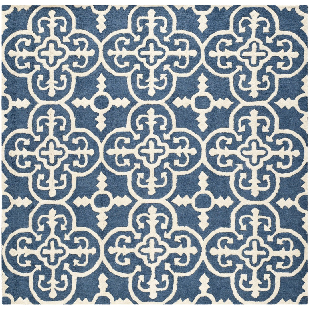 SAFAVIEH Cambridge CAM133G Handmade Navy / Ivory Rug Image 1