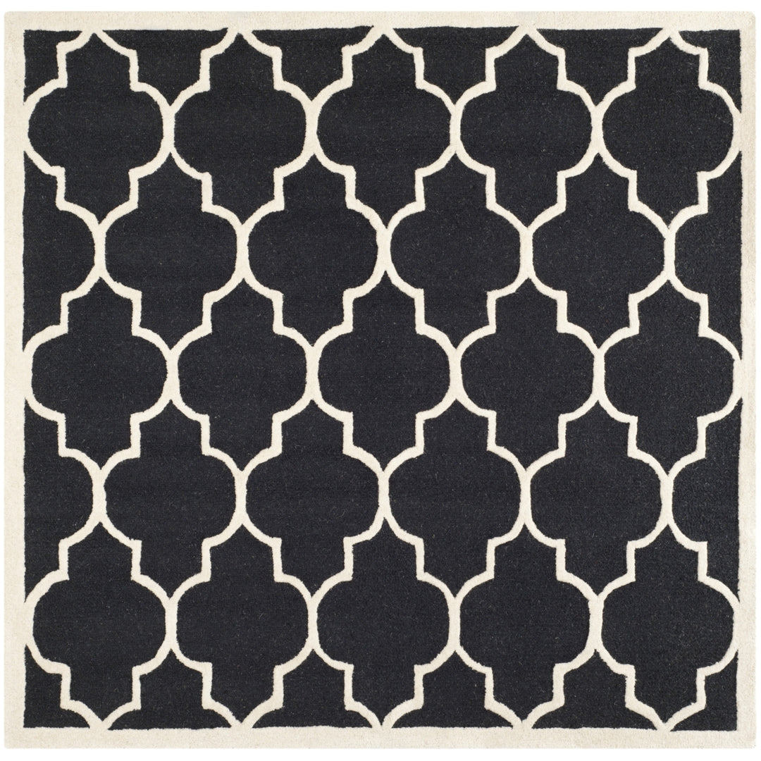 SAFAVIEH Cambridge CAM134E Handmade Black / Ivory Rug Image 6