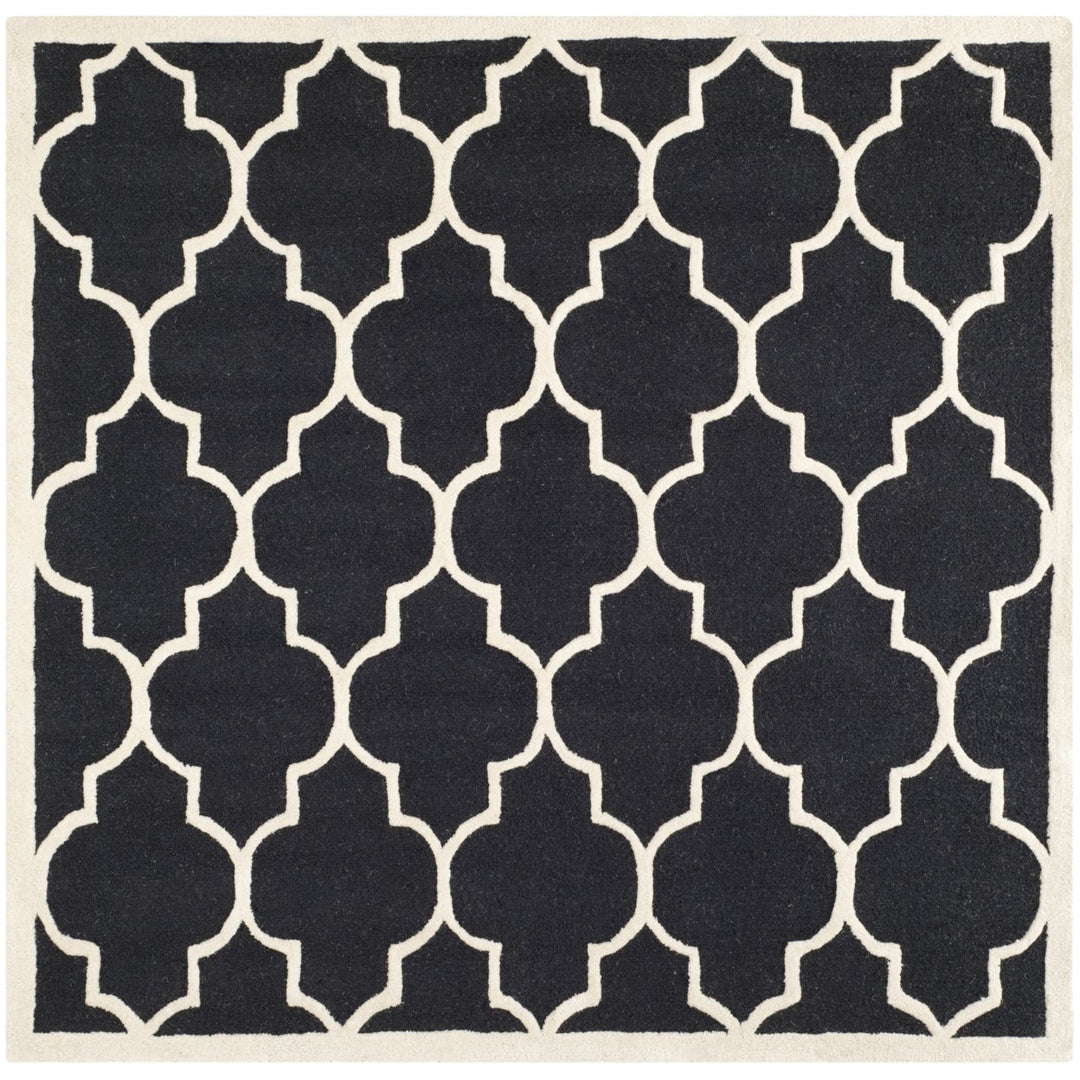 SAFAVIEH Cambridge CAM134E Handmade Black / Ivory Rug Image 1