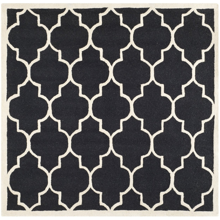 SAFAVIEH Cambridge CAM134E Handmade Black / Ivory Rug Image 1