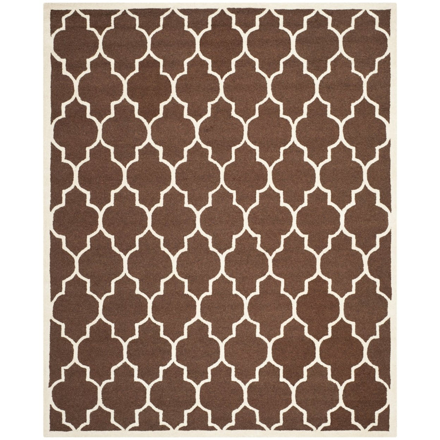 SAFAVIEH Cambridge CAM134H Dark Brown / Ivory Rug Image 1