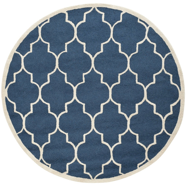 SAFAVIEH Cambridge CAM134G Handmade Navy / Ivory Rug Image 1