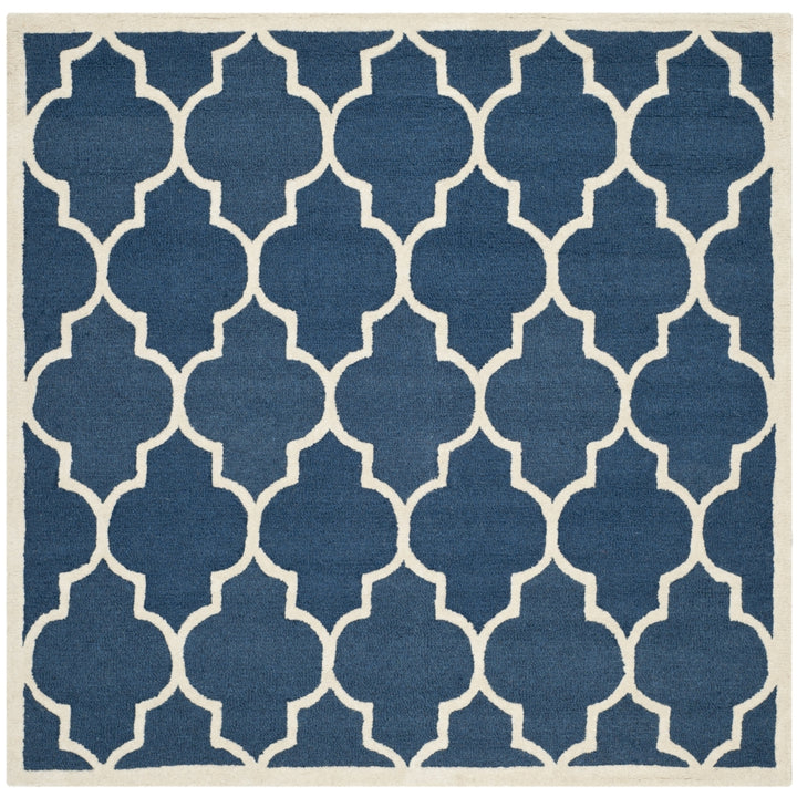 SAFAVIEH Cambridge CAM134G Handmade Navy / Ivory Rug Image 6