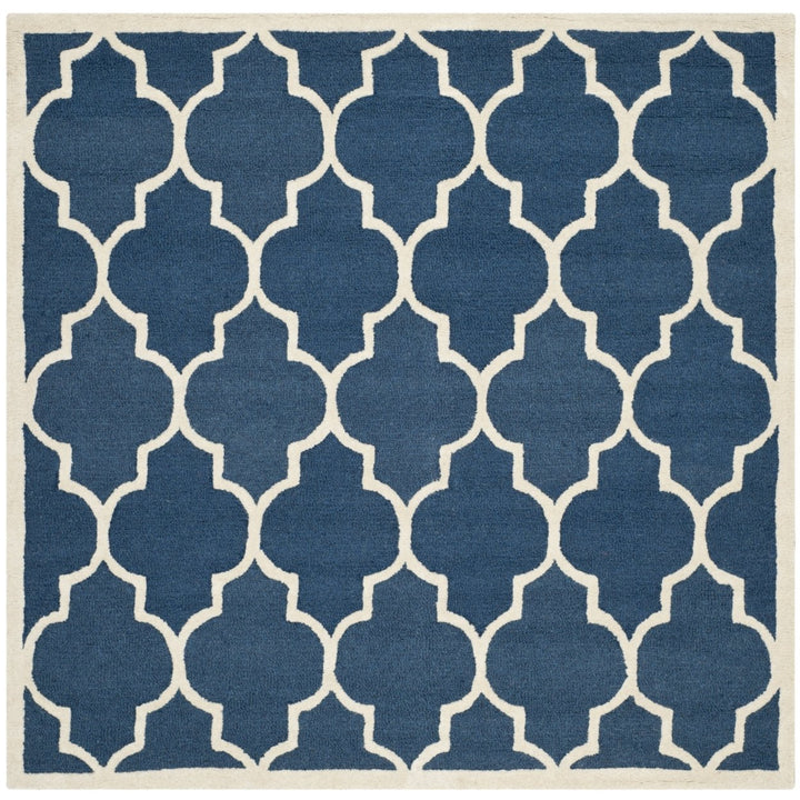 SAFAVIEH Cambridge CAM134G Handmade Navy / Ivory Rug Image 1