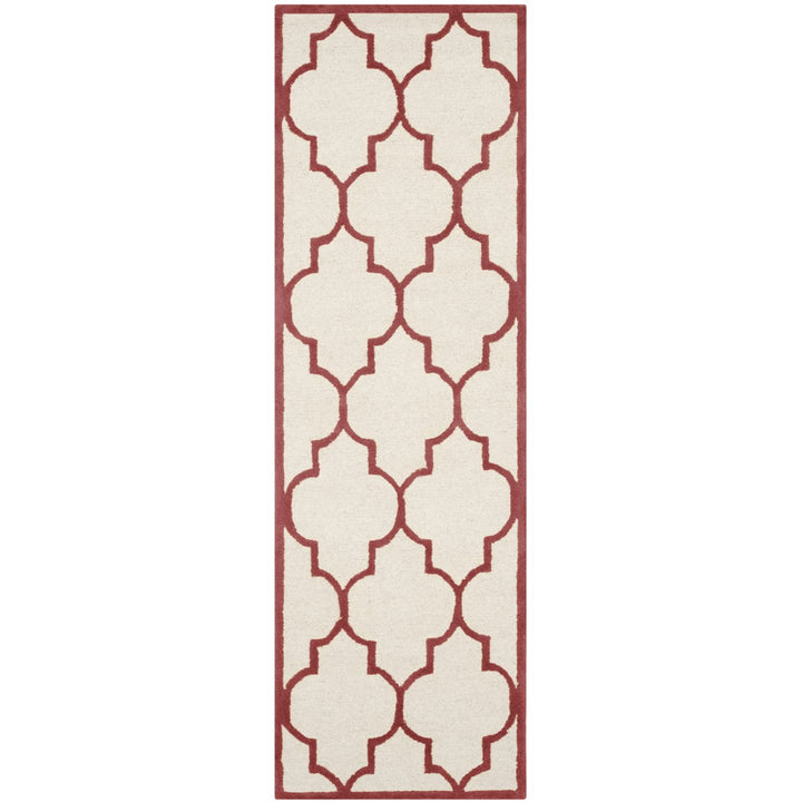 SAFAVIEH Cambridge CAM134I Handmade Ivory / Rust Rug Image 5