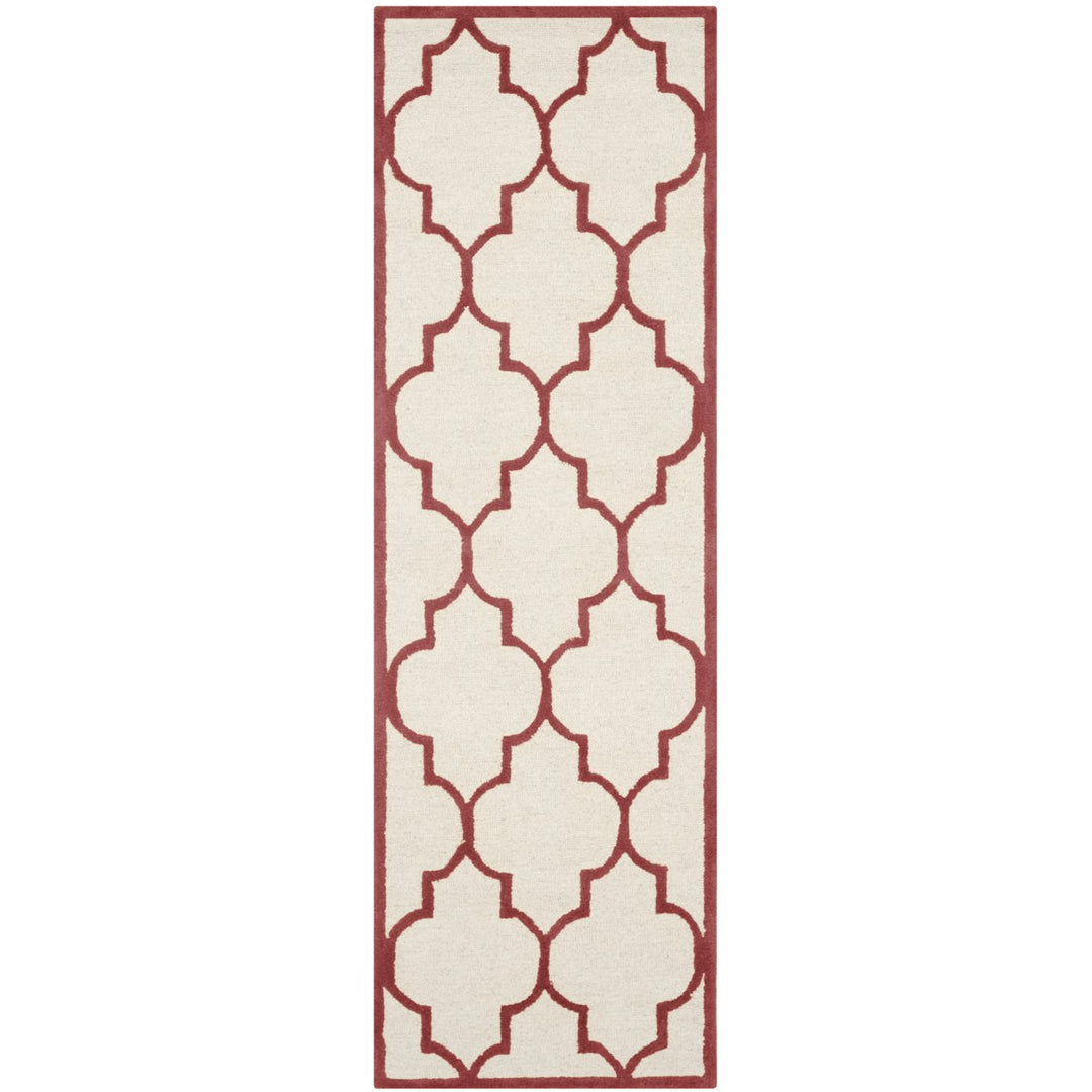 SAFAVIEH Cambridge CAM134I Handmade Ivory / Rust Rug Image 1