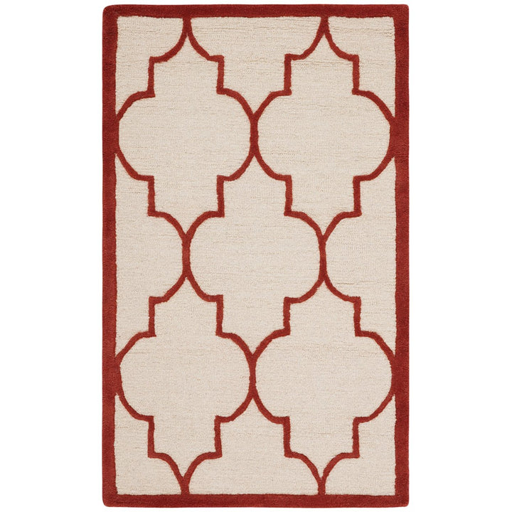 SAFAVIEH Cambridge CAM134I Handmade Ivory / Rust Rug Image 8