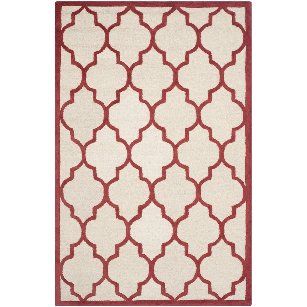 SAFAVIEH Cambridge CAM134I Handmade Ivory / Rust Rug Image 10