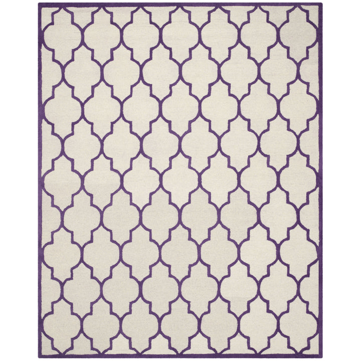 SAFAVIEH Cambridge CAM134V Handmade Ivory /Purple Rug Image 1