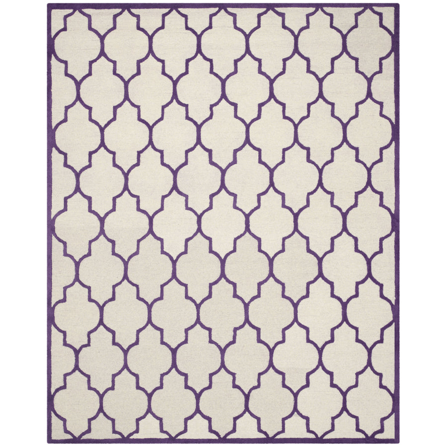 SAFAVIEH Cambridge CAM134V Handmade Ivory /Purple Rug Image 1