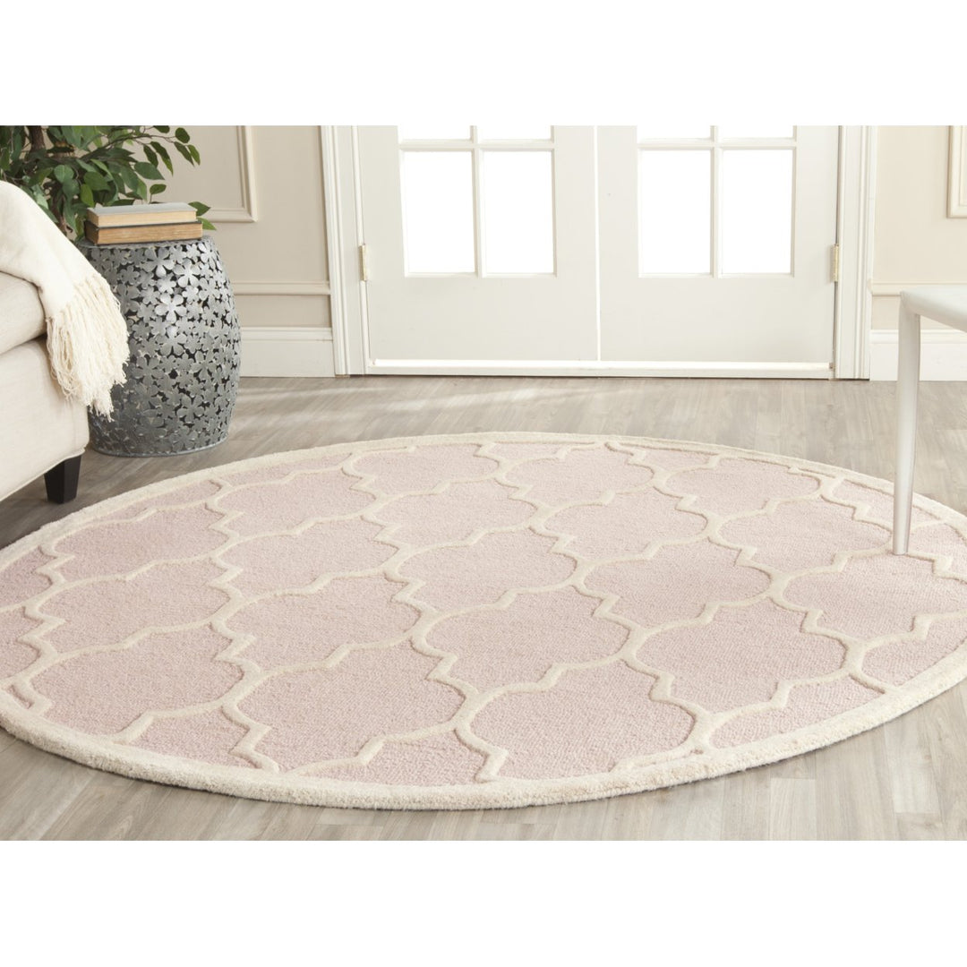 SAFAVIEH Cambridge CAM134M Light Pink / Ivory Rug Image 10