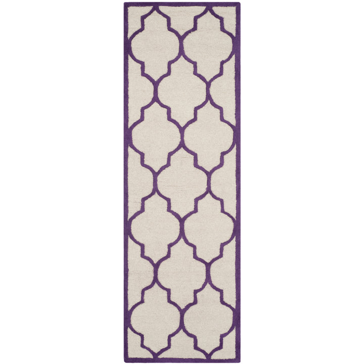 SAFAVIEH Cambridge CAM134V Handmade Ivory /Purple Rug Image 5