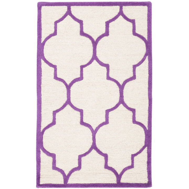 SAFAVIEH Cambridge CAM134V Handmade Ivory /Purple Rug Image 1