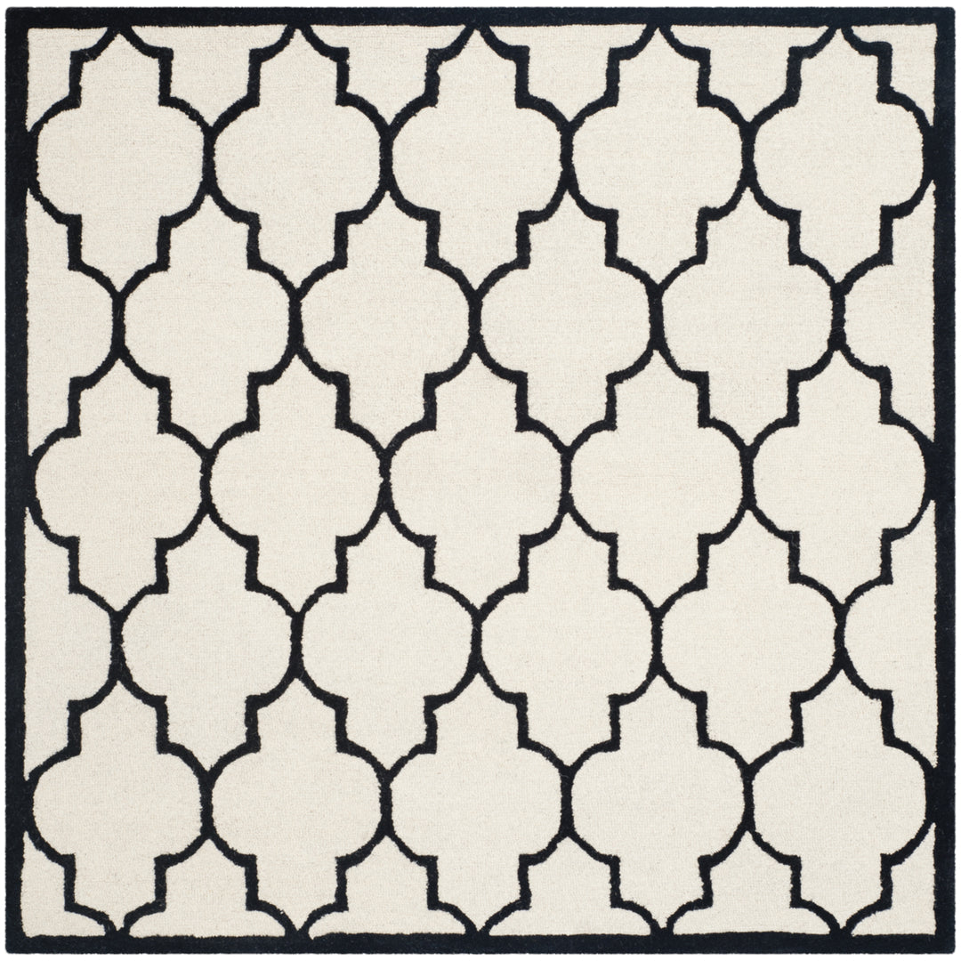 SAFAVIEH Cambridge CAM134W Handmade Ivory / Black Rug Image 6