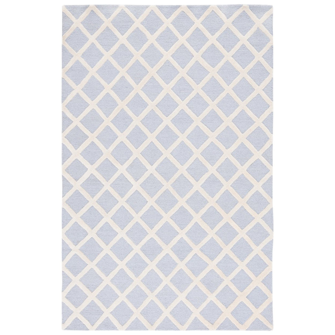 SAFAVIEH Cambridge CAM135A Light Blue / Ivory Rug Image 5