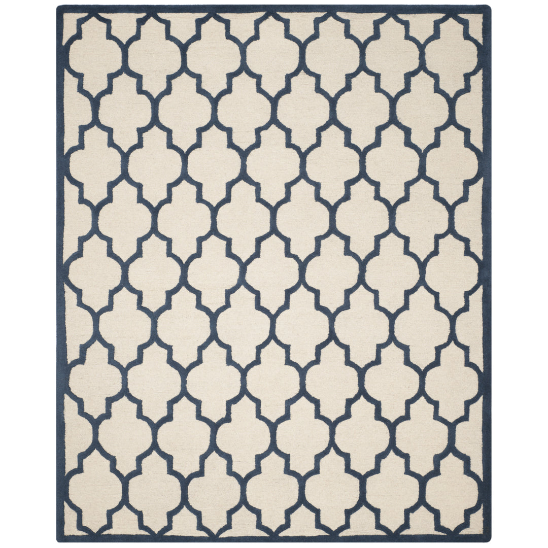 SAFAVIEH Cambridge CAM134Z Handmade Ivory / Navy Rug Image 1