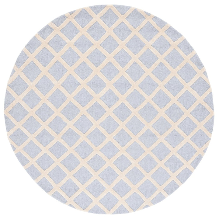 SAFAVIEH Cambridge CAM135A Light Blue / Ivory Rug Image 6