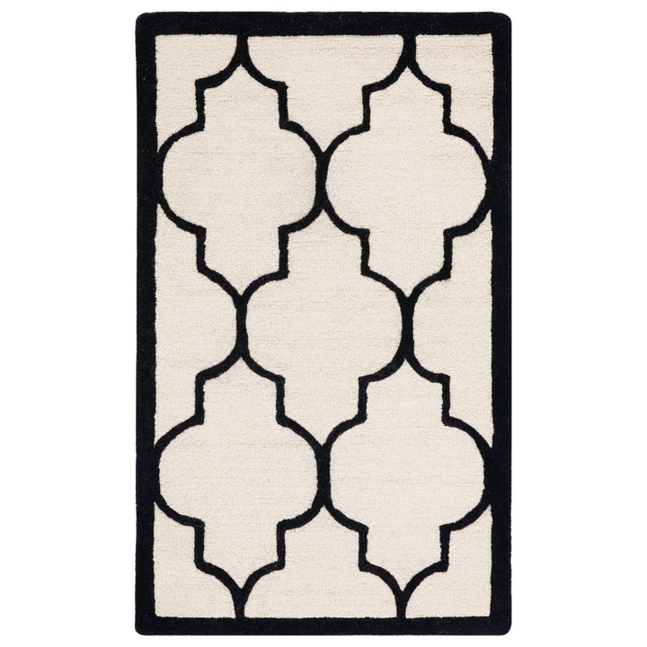 SAFAVIEH Cambridge CAM134W Handmade Ivory / Black Rug Image 8