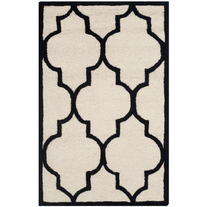 SAFAVIEH Cambridge CAM134W Handmade Ivory / Black Rug Image 9