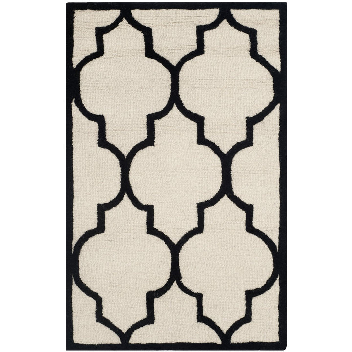 SAFAVIEH Cambridge CAM134W Handmade Ivory / Black Rug Image 1