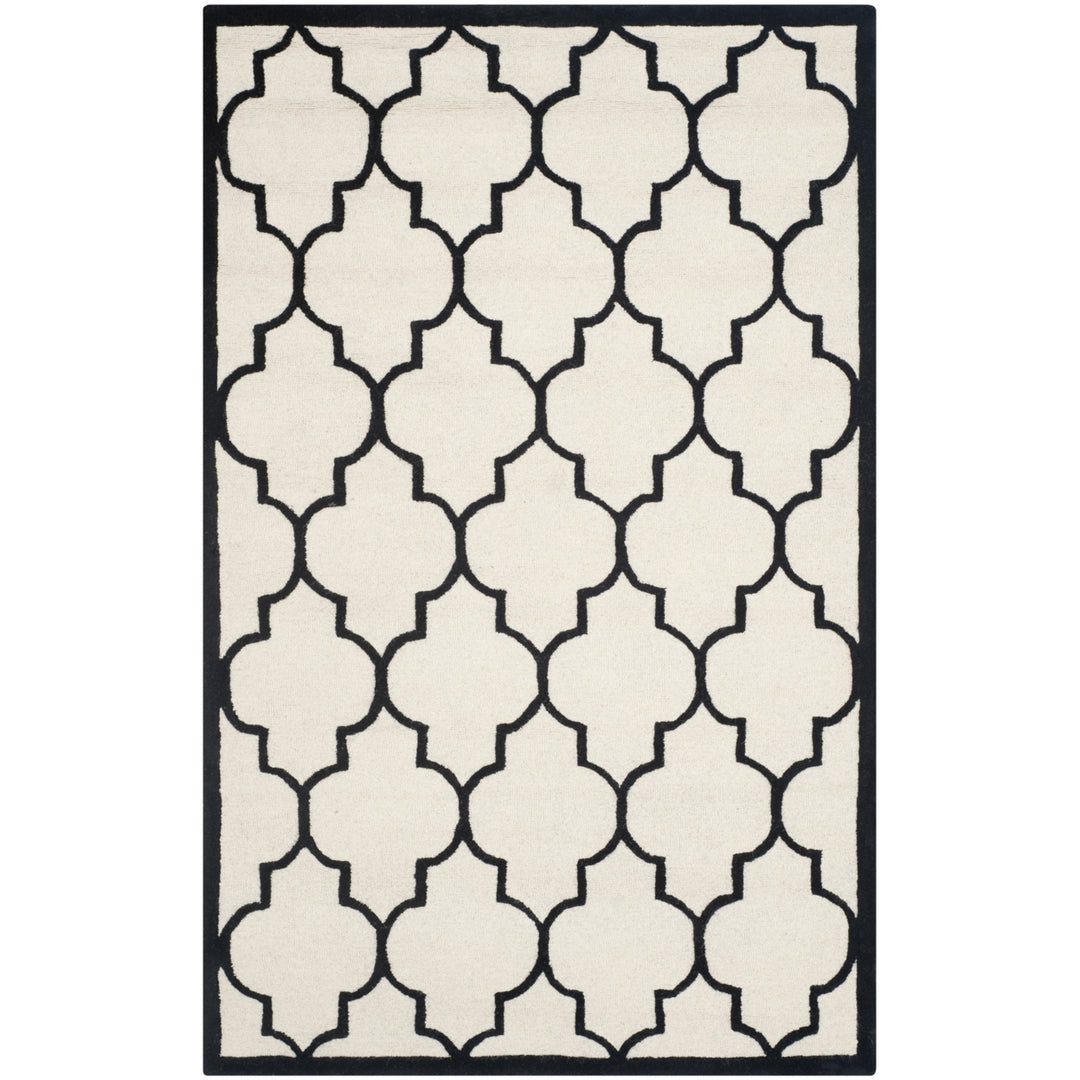 SAFAVIEH Cambridge CAM134W Handmade Ivory / Black Rug Image 10