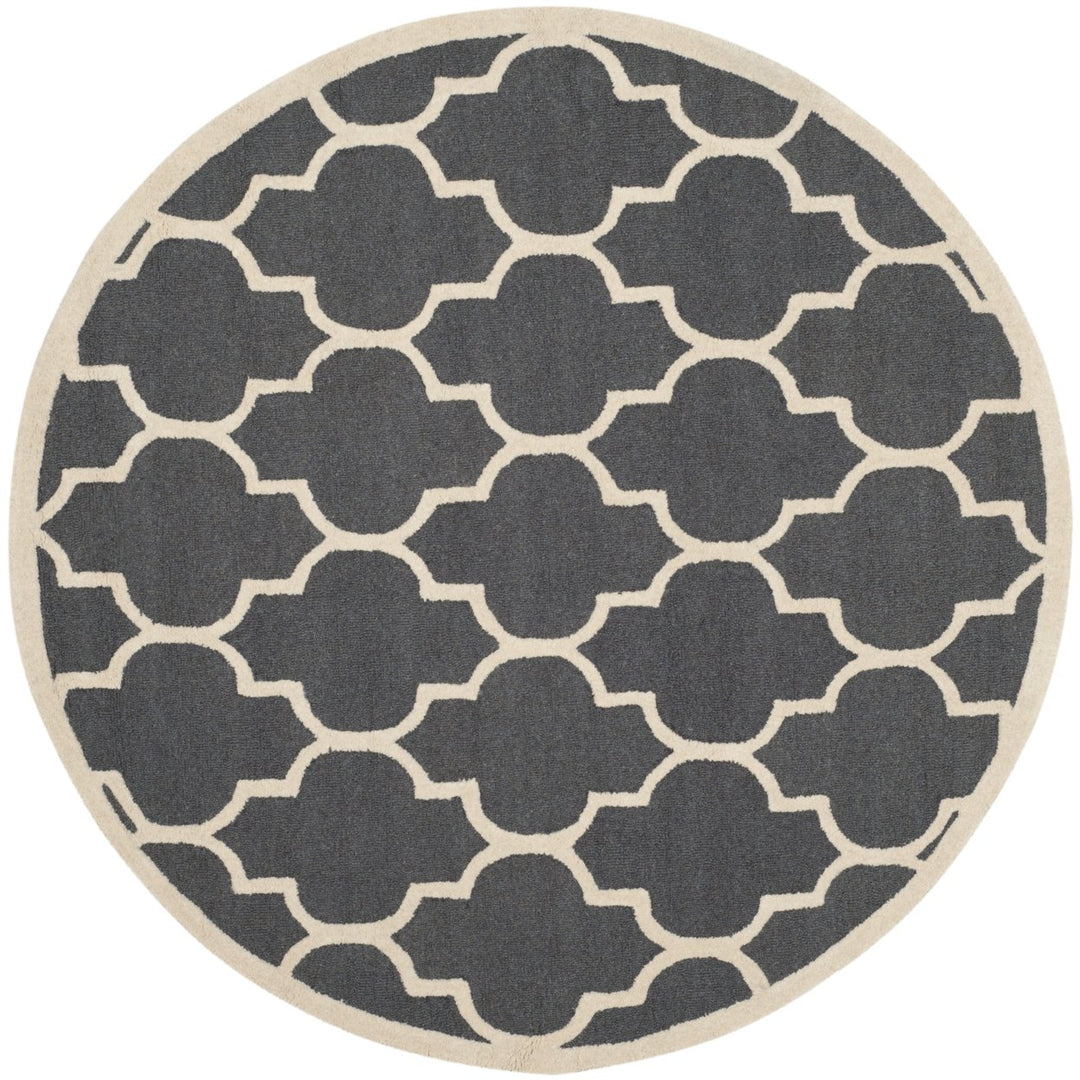 SAFAVIEH Cambridge CAM134X Dark Grey / Ivory Rug Image 4