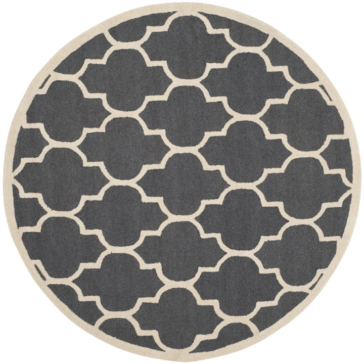 SAFAVIEH Cambridge CAM134X Dark Grey / Ivory Rug Image 4