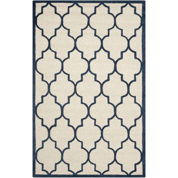 SAFAVIEH Cambridge CAM134Z Handmade Ivory / Navy Rug Image 10