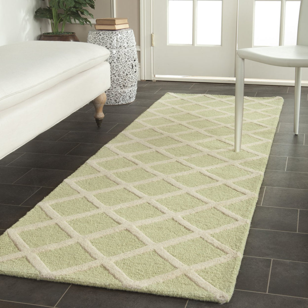 SAFAVIEH Cambridge CAM135B Light Green / Ivory Rug Image 10