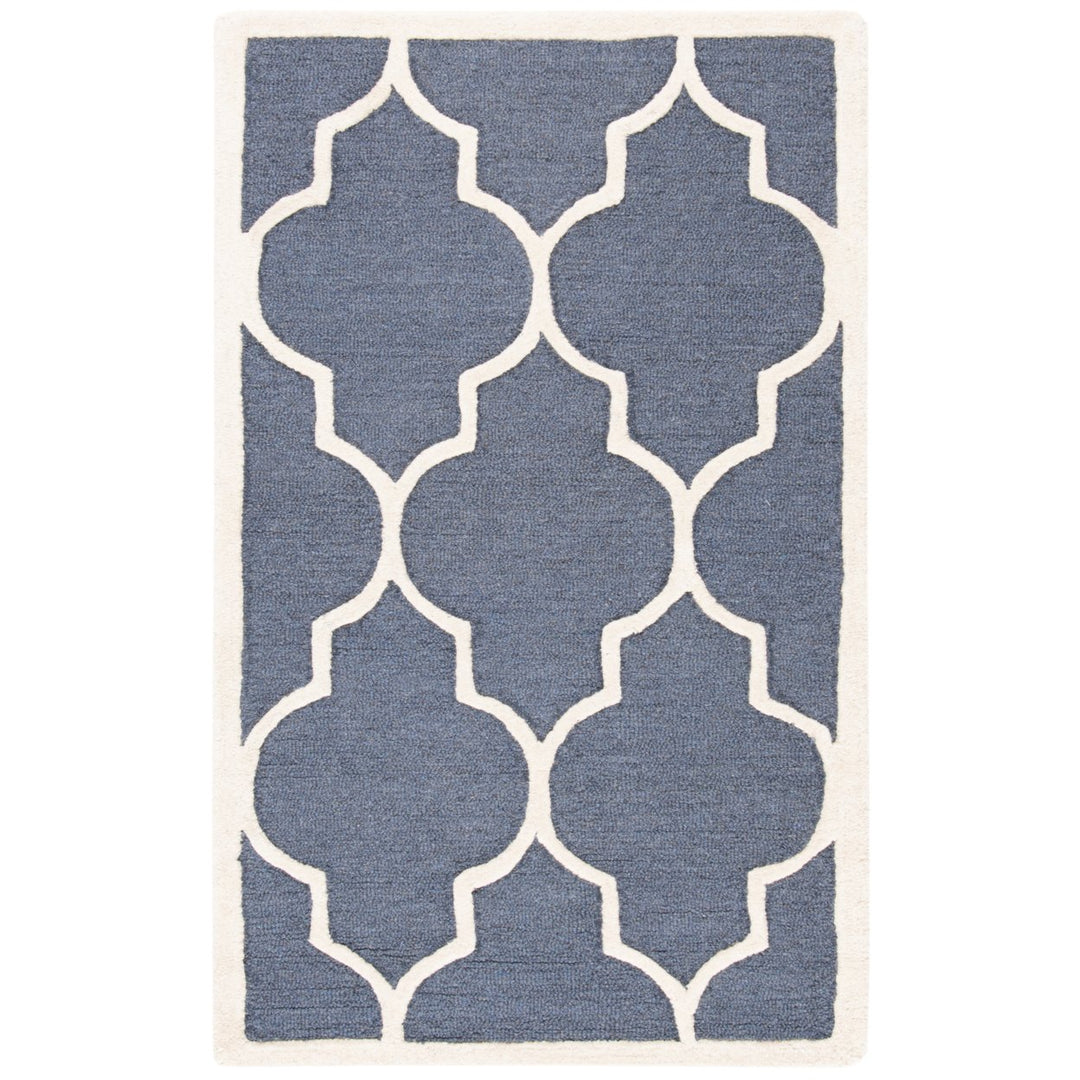 SAFAVIEH Cambridge CAM134X Dark Grey / Ivory Rug Image 8