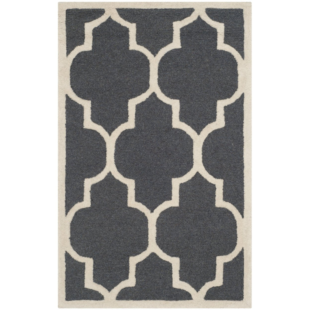 SAFAVIEH Cambridge CAM134X Dark Grey / Ivory Rug Image 9