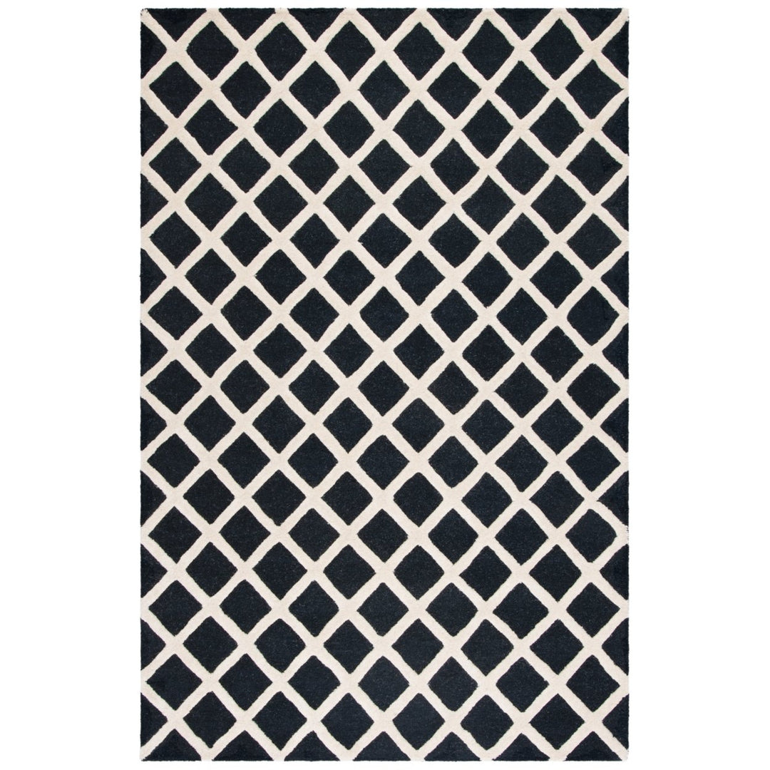 SAFAVIEH Cambridge CAM135E Handmade Black / Ivory Rug Image 1