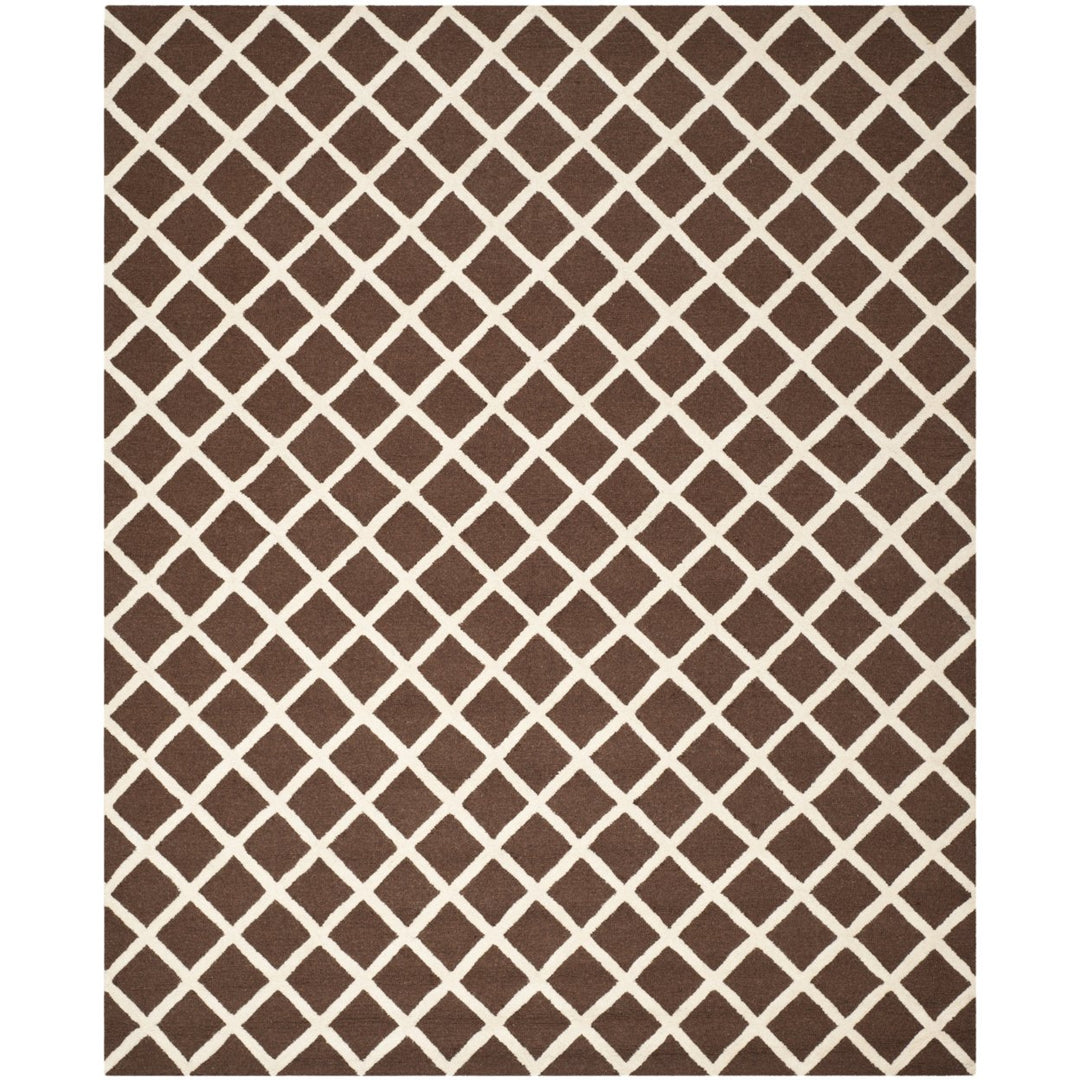 SAFAVIEH Cambridge CAM135H Dark Brown / Ivory Rug Image 1