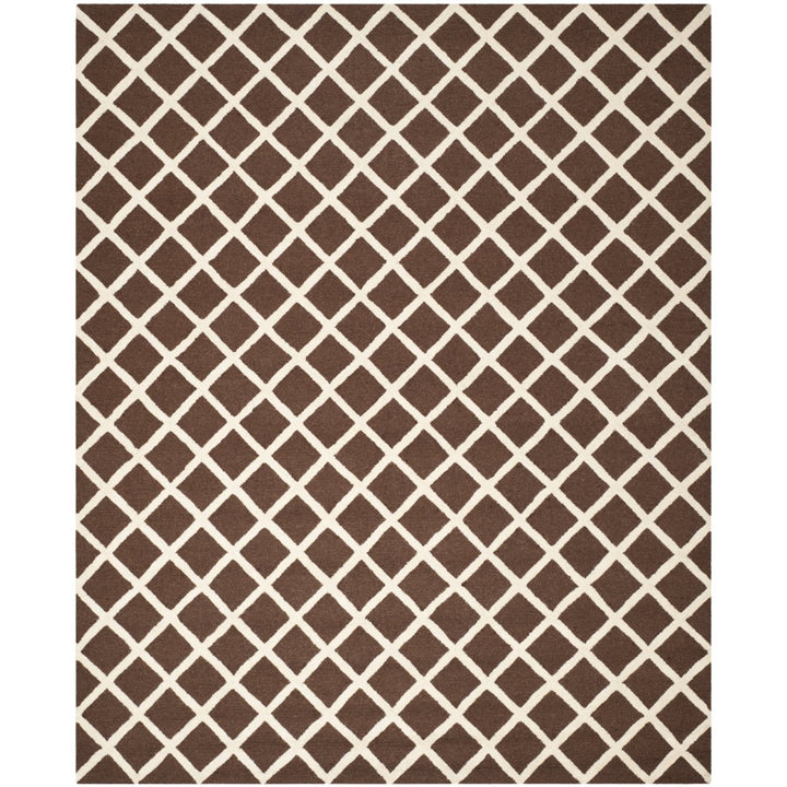 SAFAVIEH Cambridge CAM135H Dark Brown / Ivory Rug Image 1