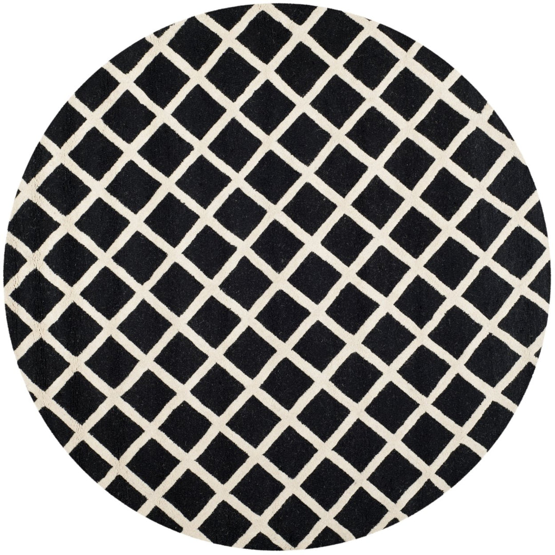 SAFAVIEH Cambridge CAM135E Handmade Black / Ivory Rug Image 7