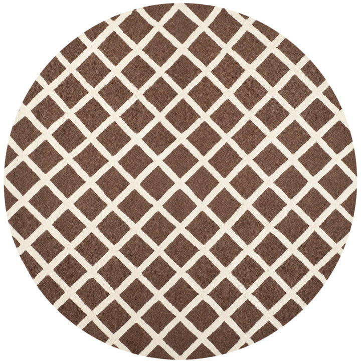 SAFAVIEH Cambridge CAM135H Dark Brown / Ivory Rug Image 4