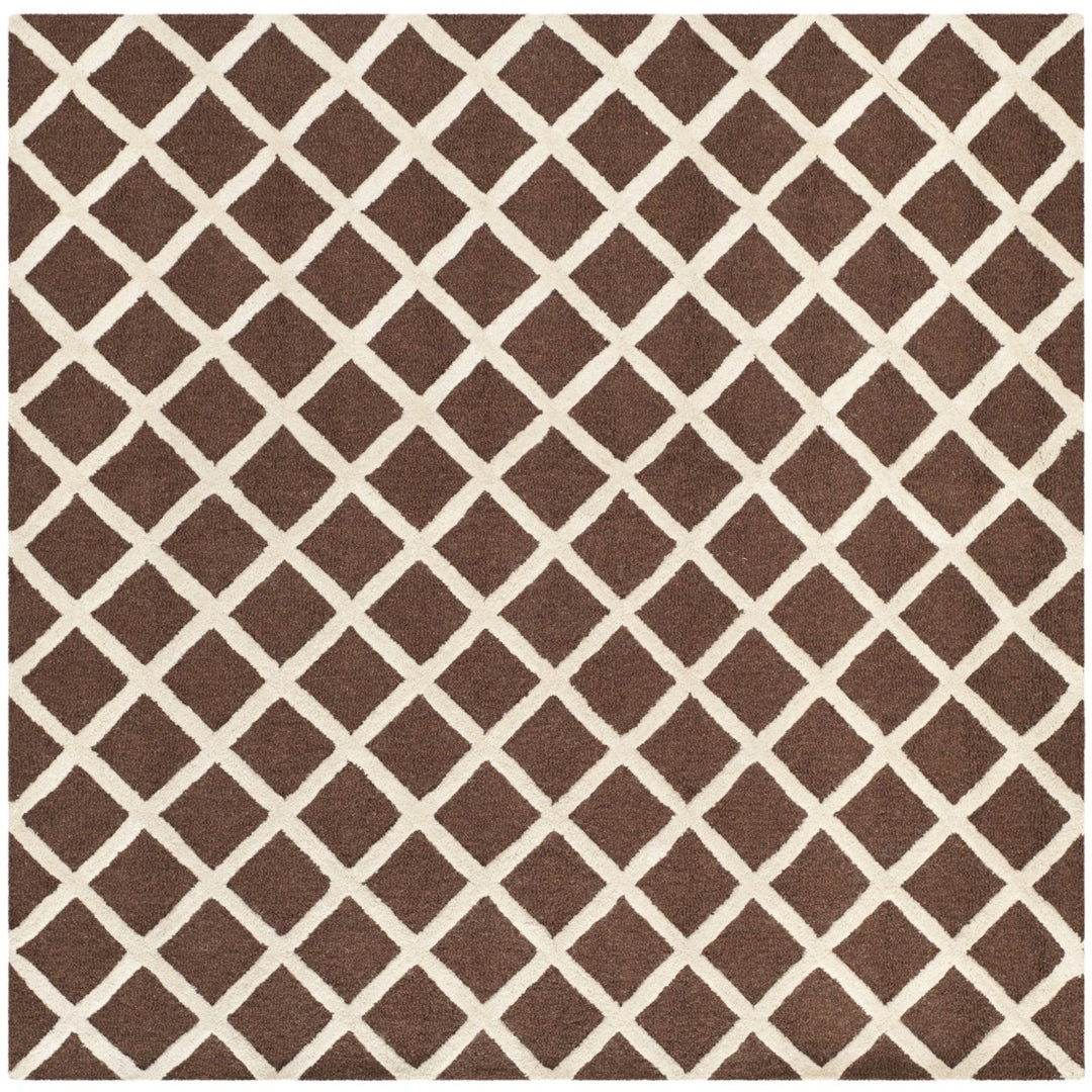 SAFAVIEH Cambridge CAM135H Dark Brown / Ivory Rug Image 6