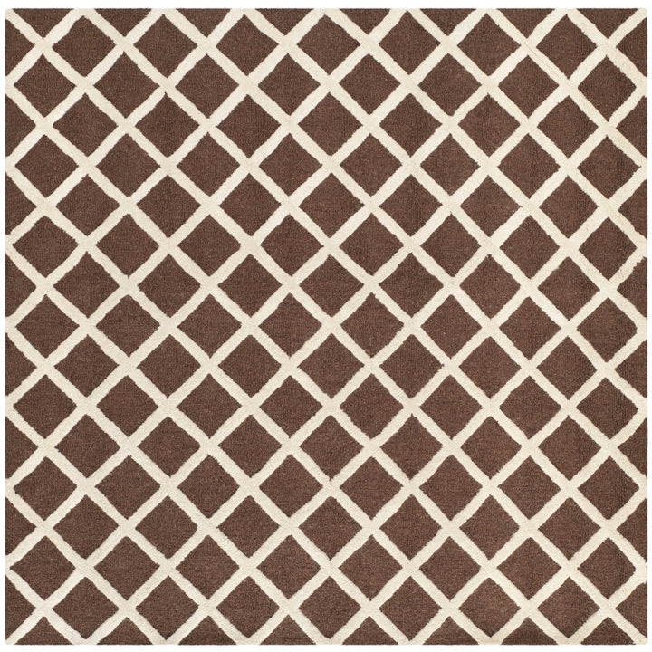 SAFAVIEH Cambridge CAM135H Dark Brown / Ivory Rug Image 1