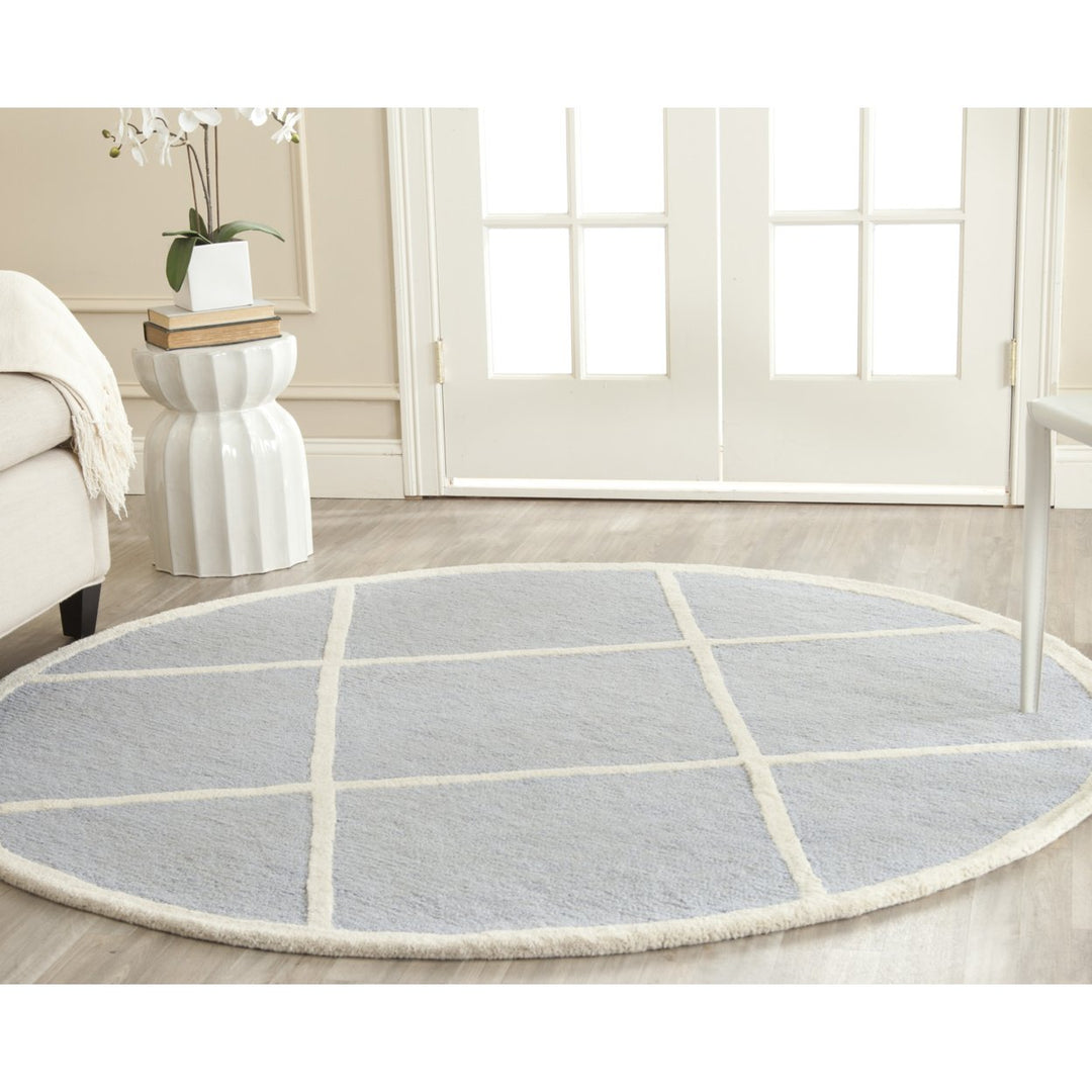 SAFAVIEH Cambridge CAM136A Light Blue / Ivory Rug Image 2