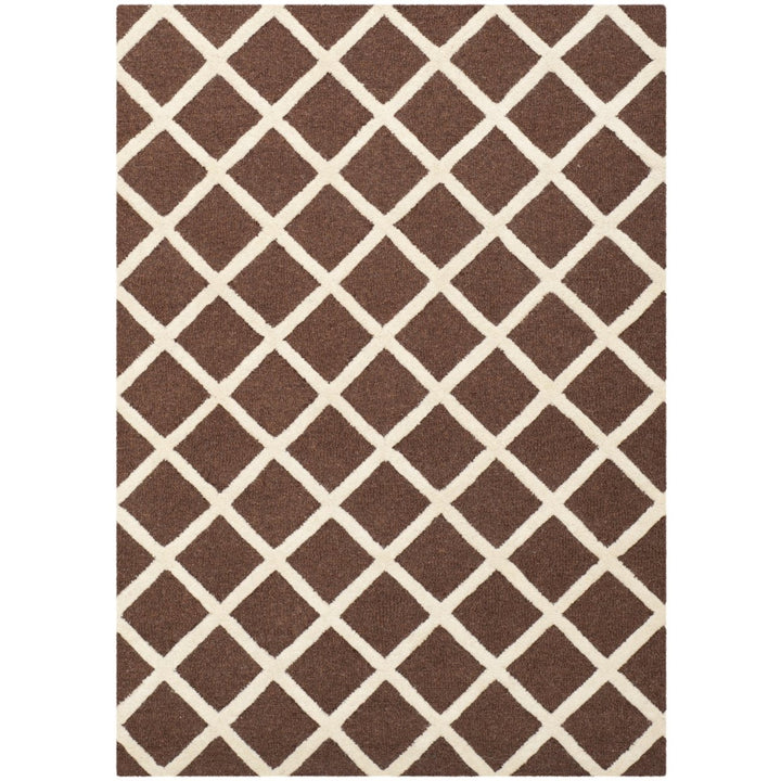 SAFAVIEH Cambridge CAM135H Dark Brown / Ivory Rug Image 9