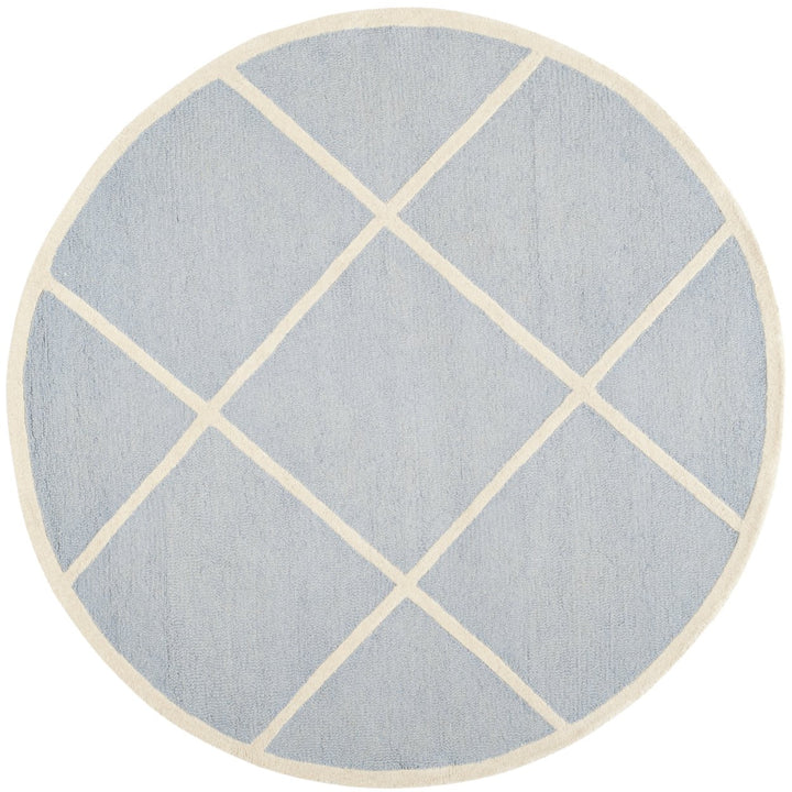 SAFAVIEH Cambridge CAM136A Light Blue / Ivory Rug Image 4