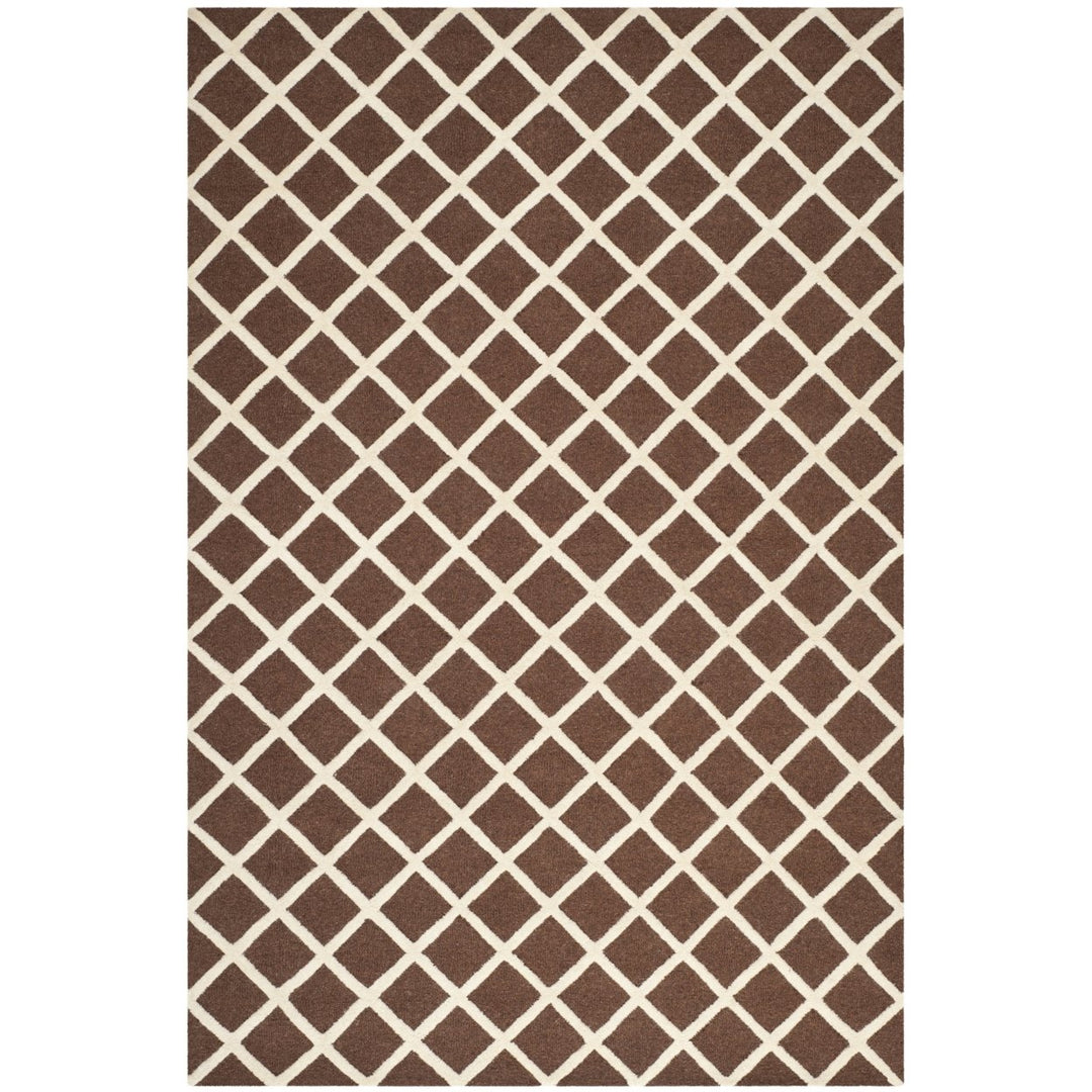 SAFAVIEH Cambridge CAM135H Dark Brown / Ivory Rug Image 10