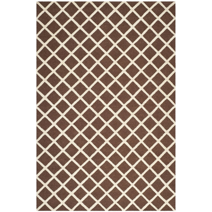 SAFAVIEH Cambridge CAM135H Dark Brown / Ivory Rug Image 10