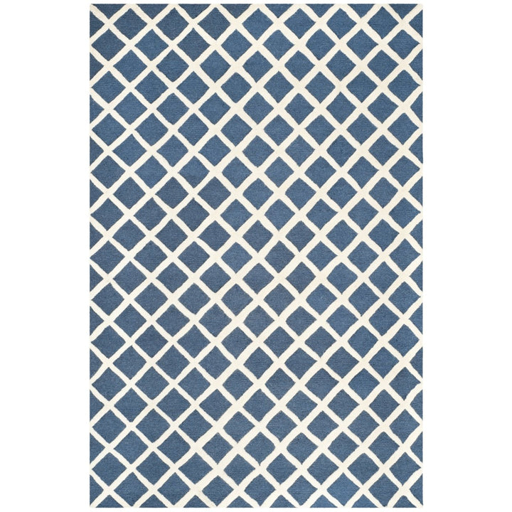 SAFAVIEH Cambridge CAM135G Handmade Navy / Ivory Rug Image 11