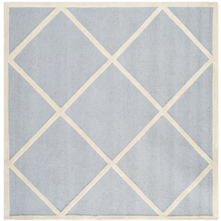 SAFAVIEH Cambridge CAM136A Light Blue / Ivory Rug Image 6