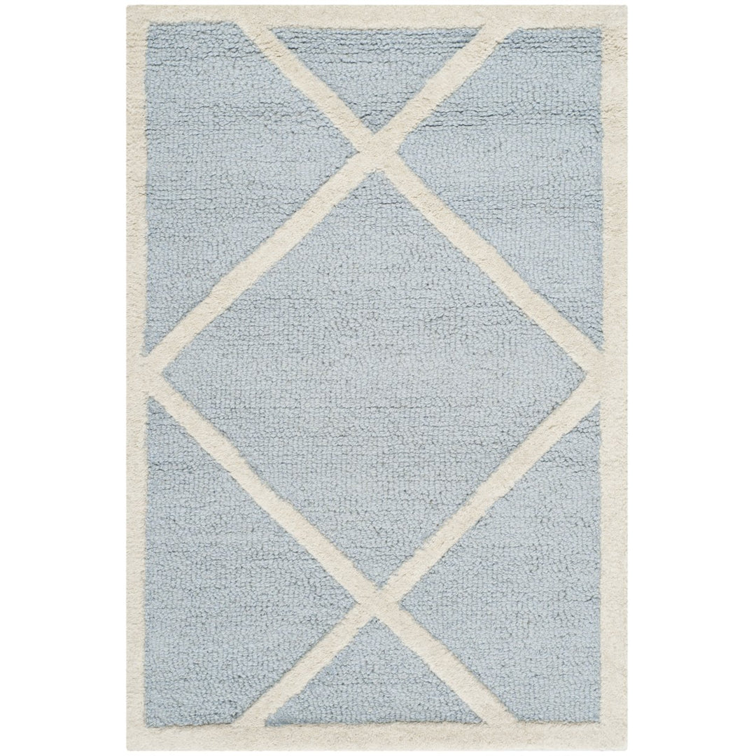 SAFAVIEH Cambridge CAM136A Light Blue / Ivory Rug Image 8