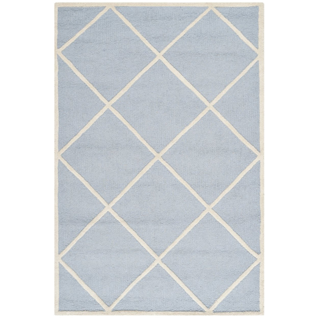 SAFAVIEH Cambridge CAM136A Light Blue / Ivory Rug Image 9