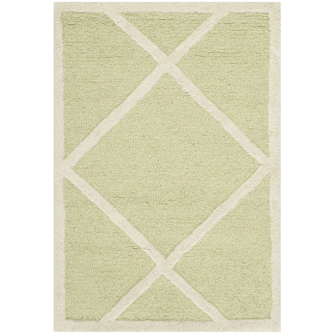 SAFAVIEH Cambridge CAM136B Light Green / Ivory Rug Image 8